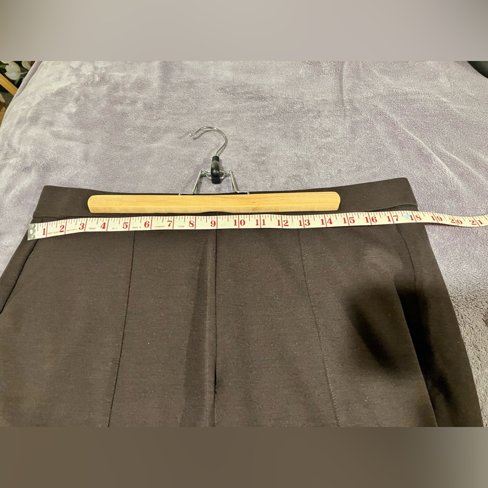 Michael Kors XL Chocolate Brown Stretch Pull-On Straight Leg Women’s Pants. - Picture 3 of 4